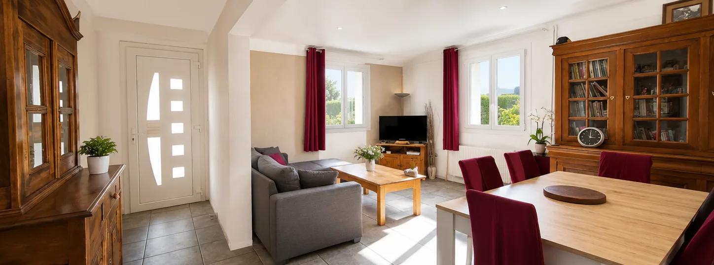 Corneilla-de-Conflent – Maison 3 faces rénovée de 115 m² avec jardin, 4 chambres, garage et vue imprenable sur le Canigou- Quartier calme & familial